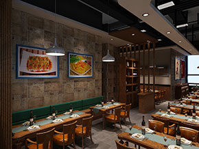 合肥阿婆豆腐餐飲店裝修設計案例效果圖