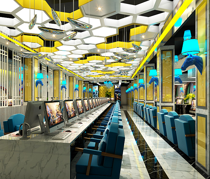 網(wǎng)咖網(wǎng)吧裝修設計案例