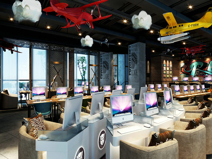 網(wǎng)咖網(wǎng)吧裝修設計案例