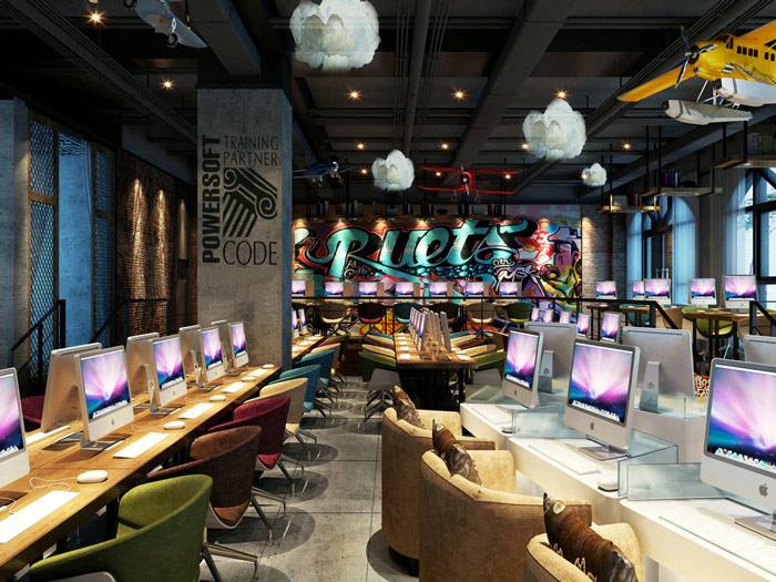 網(wǎng)咖網(wǎng)吧裝修設計案例