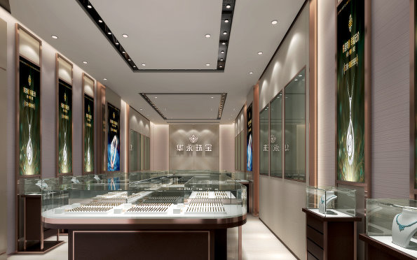珠寶翡翠店裝修設(shè)計效果圖