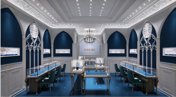 珠寶翡翠店裝修設(shè)計效果圖