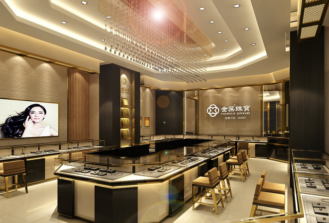 珠寶翡翠店裝修設(shè)計效果圖