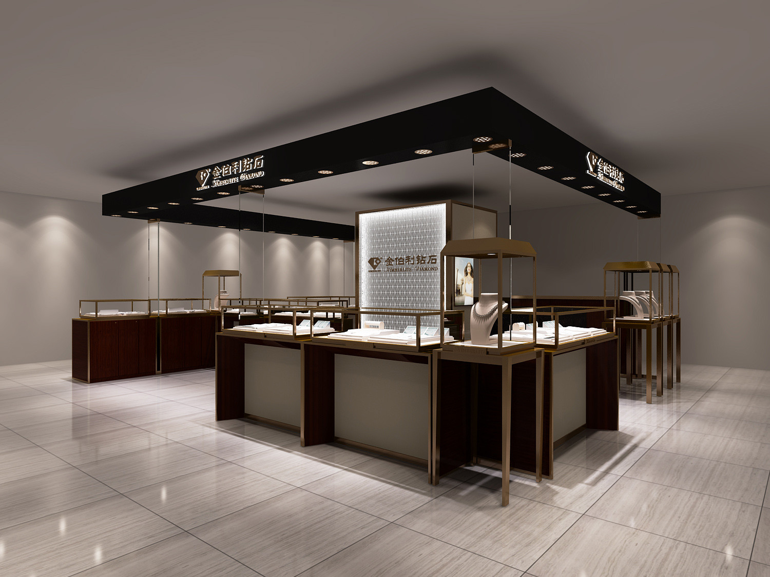 珠寶翡翠店裝修設(shè)計效果圖