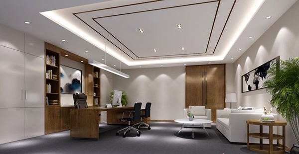 辦公室總經(jīng)理室裝修設(shè)計圖-卓創(chuàng)裝飾