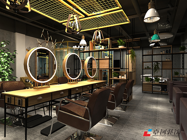  現(xiàn)在流行的美容美發(fā)店設計案例效果圖