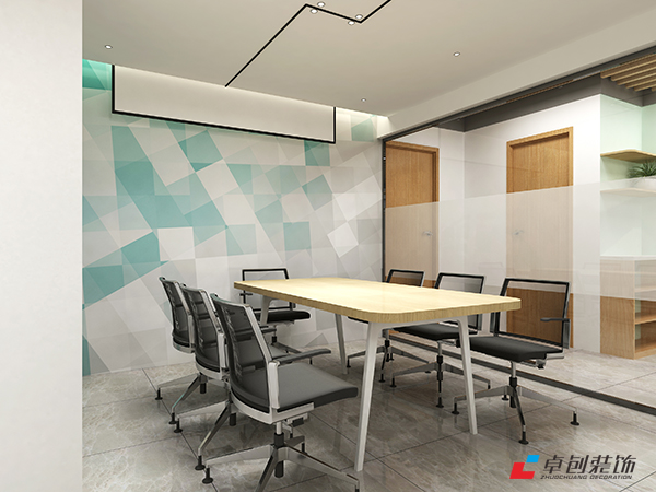 400平辦公室簡約風格的會議室怎么設(shè)計好看